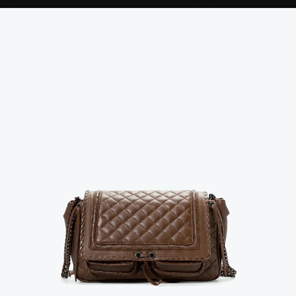 Zara quilted chain bag